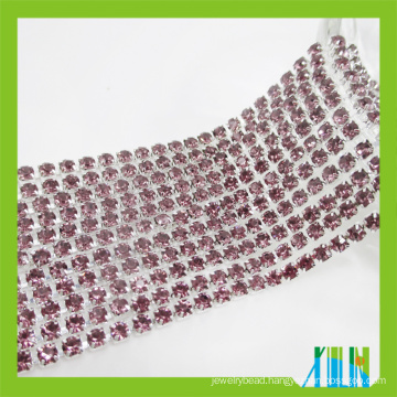 High Quality Rhinestone Cup Chain Glass Fancy Stone Cup ChainTrimming For Fashion dress Accessories